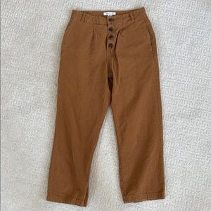 O’Neill crop linen cotton trousers